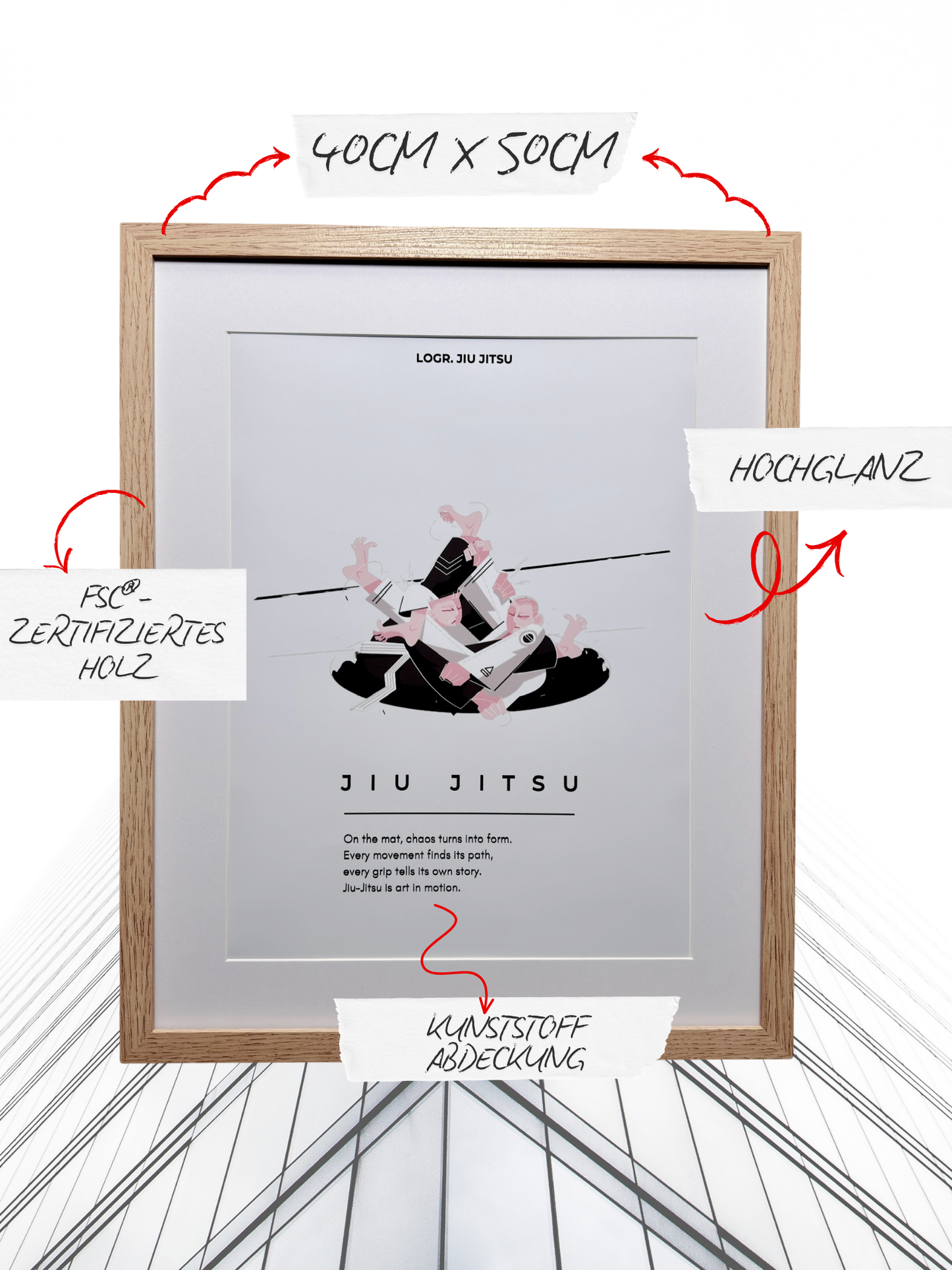LOGR® Studio Poster – Jiu Jitsu Motion