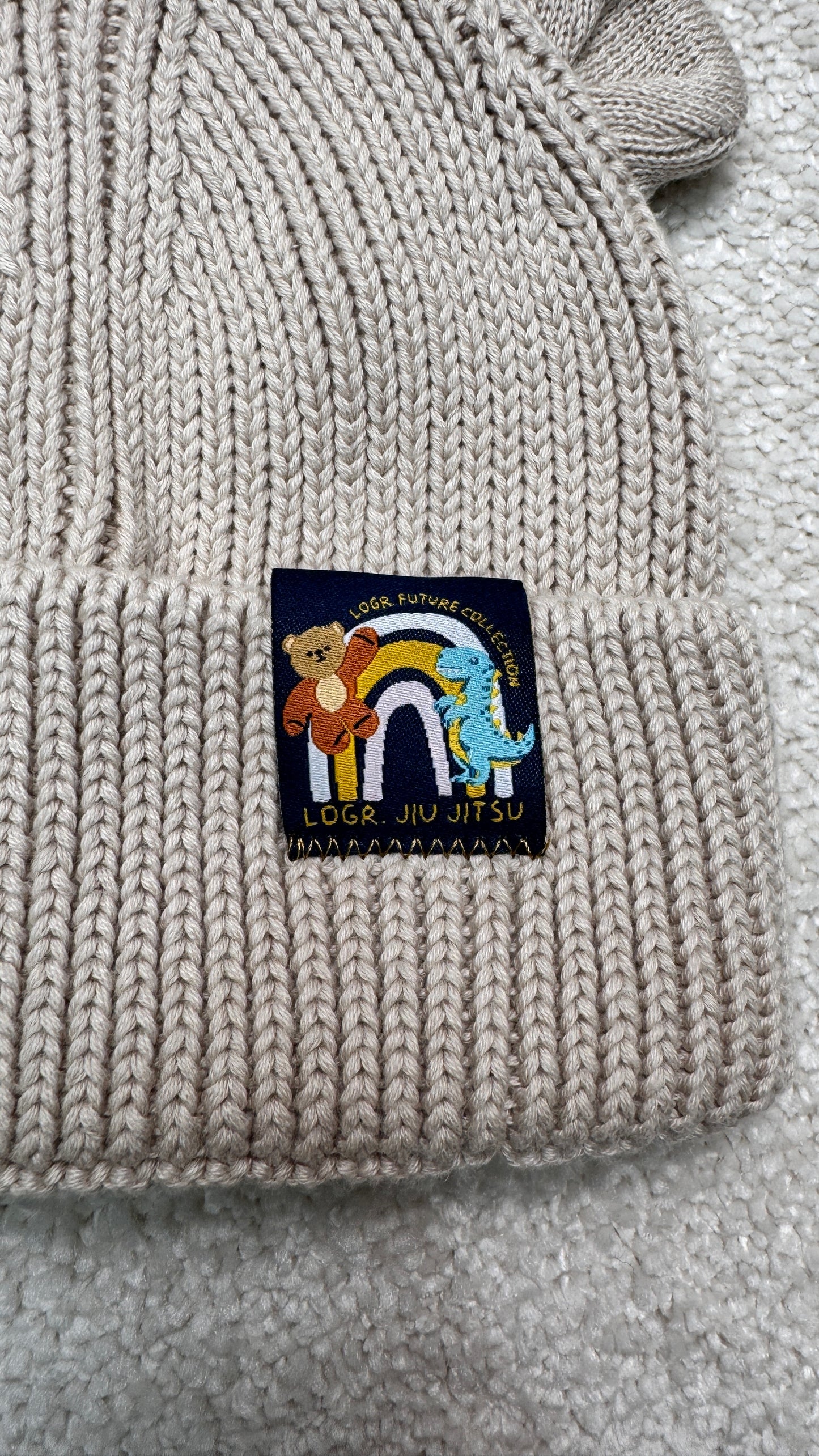 LOGR® FUTURE Kids Beanie – Beige