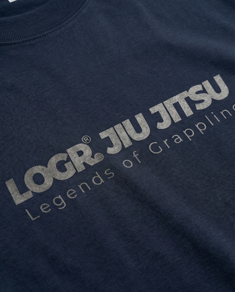 Logr.® ORIGINS Oversize Tee – Black on Blue - Limited