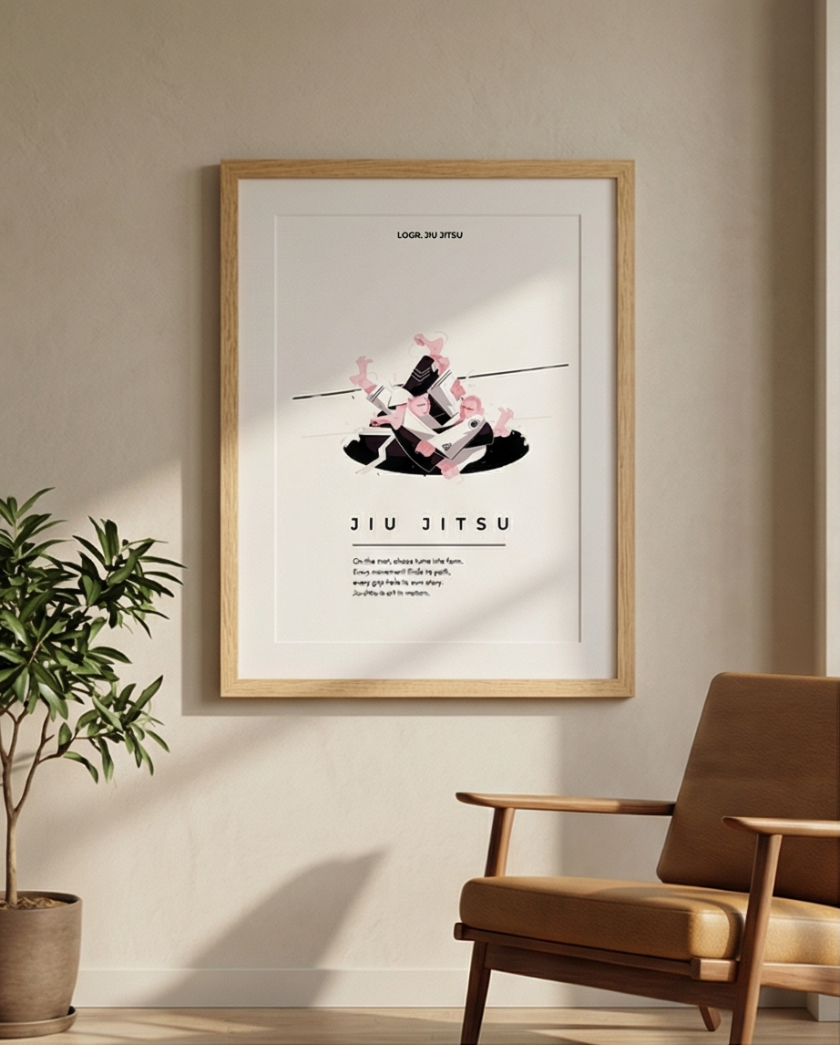 Logr.® Studio Poster – Jiu Jitsu Motion