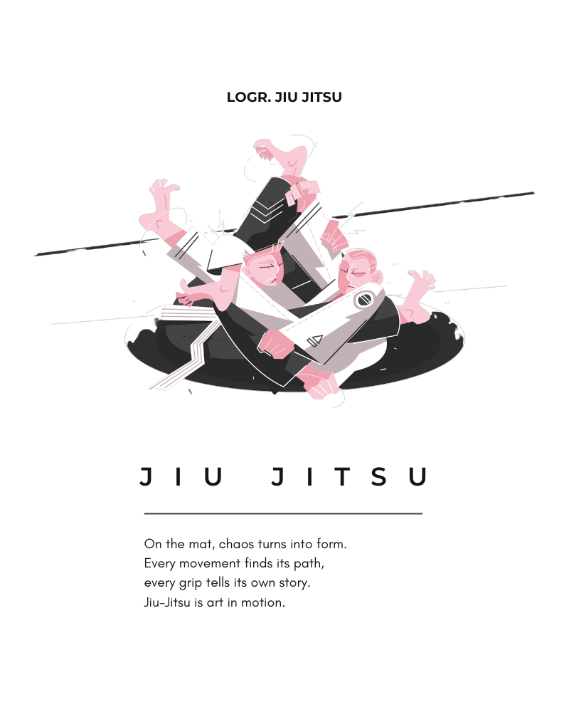 Logr.® Studio Poster – Jiu Jitsu Motion