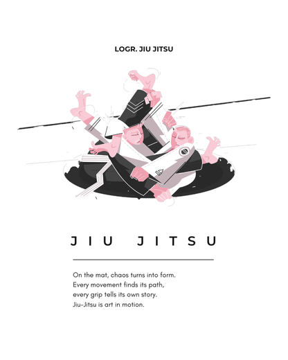 Logr.® Studio Poster – Jiu Jitsu Motion