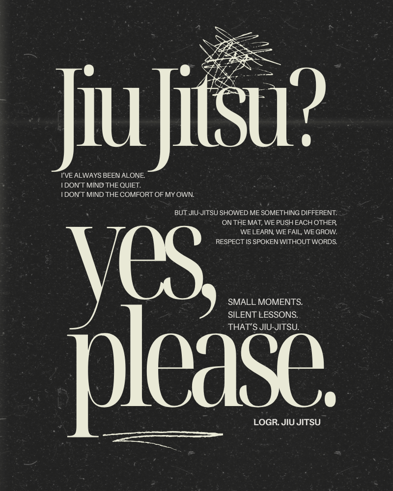 Logr.® Studio Poster – Jiu Jitsu, Yes Please