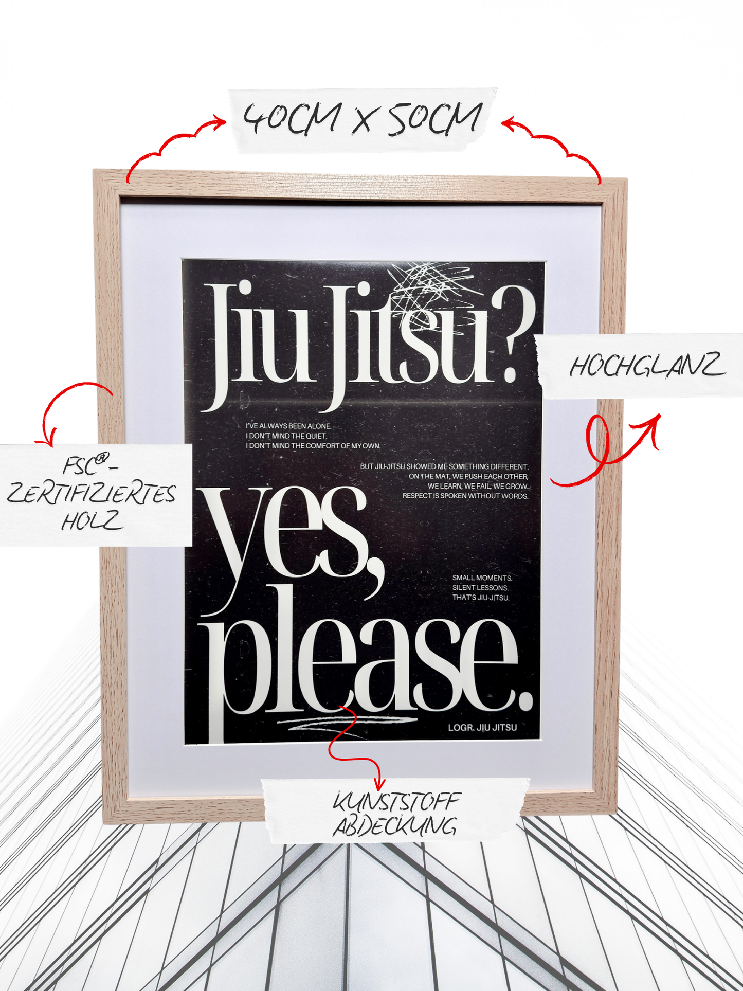 LOGR® Studio Poster – Jiu Jitsu, Yes Please