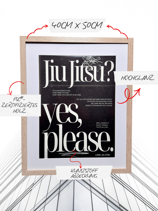 LOGR® Studio Poster – Jiu Jitsu, Yes Please
